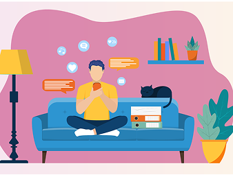 Illustration av Leva med ATTRv-amyloidos med information om hur sjukdomen kan påverka vardagen över tid